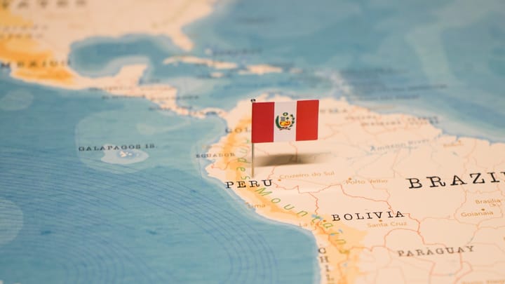 Peru bolivia on map hyotographics shutterstock